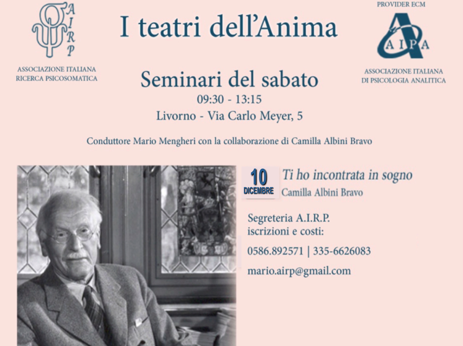 Mario Mengheri - Psicologo Psicoterapeuta Psicoanalista Livorno - Laboratori - I Teatri Dell Anima - Seminari del Sabato